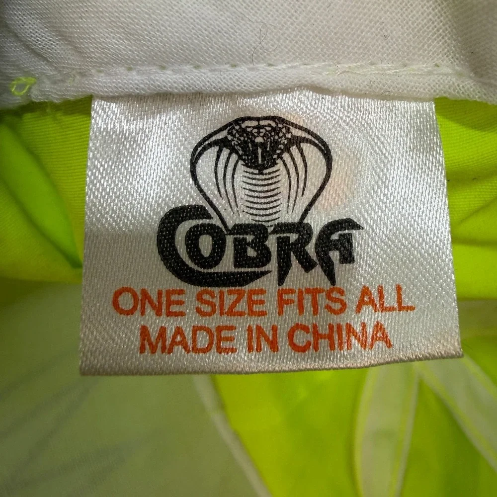 Cobra Phi Mu Sorority Snapback Hat Neon Yellow Nylon Rope Cap Greek Life 0763